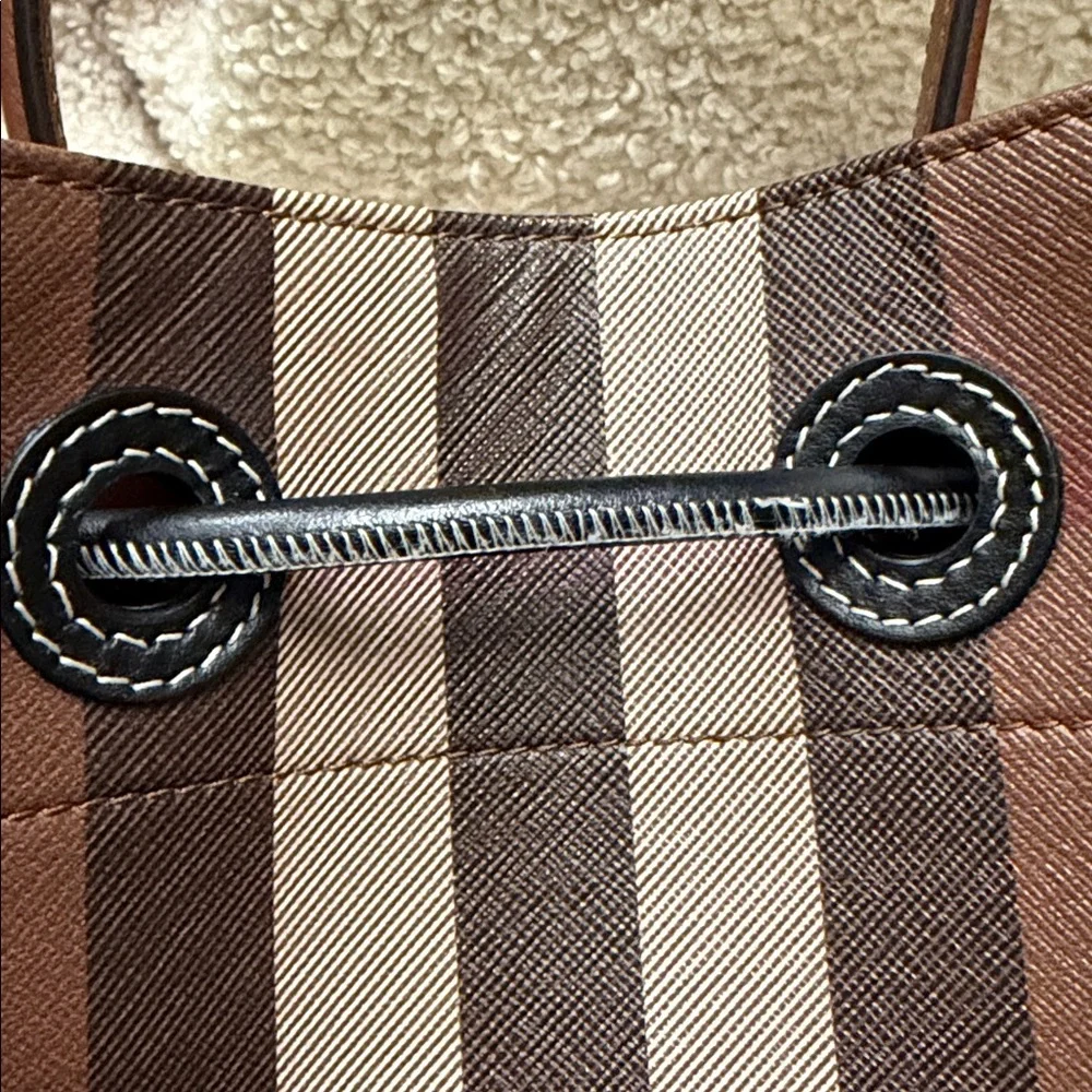 Burberry Dark Birch Small Drawstring Bucket - Picture 8 of 14